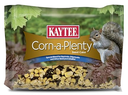 Kaytee Corn-a-Plenty Seed Cake, Food for Wild Squirrels, Chipmunks, Rabbits & Other Backyard Wildlife, 2.5 Pounds
