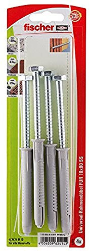 Fischer Universalrahmendübel FUR, 10 x 80 SS K SB-Karte, 62414