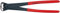 KNIPEX Kraft-Monierzange hochübersetzt auf SB-Karte mit Kunststoff überzogen schwarz atramentiert 250 mm, 99 11 250 SB