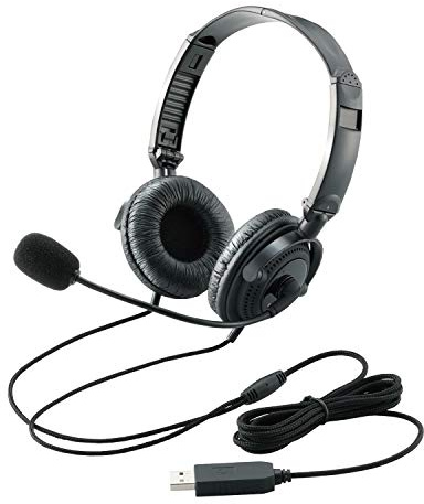 USB Overhead Headset with Microphones