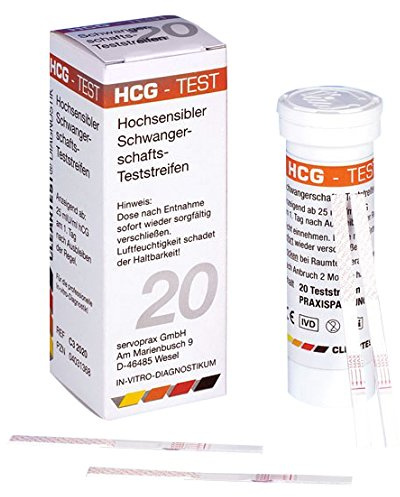 Servoprax C3 2020 Cleartest HCG, Schwangerschafts, Teststreifen, lose