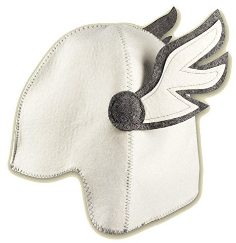 Sombrero de Sauna 'Hermes', de Fieltro (Gorra de Fieltro, Tapa de Sauna)