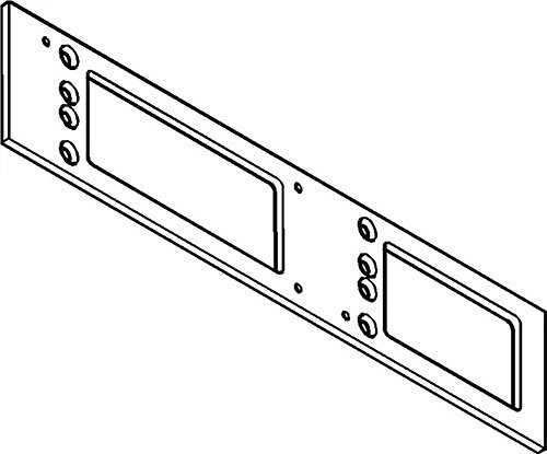 GEZE Montageplatte für Türschließer, RAL 9016 ; 1 Stück, Metall, Weiß