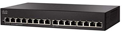 Cisco Commutateur non géré SG110-16 avec 16 Ports Gigabit Ethernet (GbE), protection à vie limitée (SG110-16-EU)