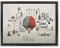 ConKrea - Quadro su Tela - INTELAIATO - Pronto da Appendere - Arte Astratta - Funzioni del Cervello Design La Mente - The Mind - Medicina - 30x40cm - Stile Moderno Nero - (cod.010)