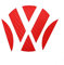 Finest Folia Emblem Ecken Inlays Folie Aufkleber passgenau (K006 Carbon Rot)