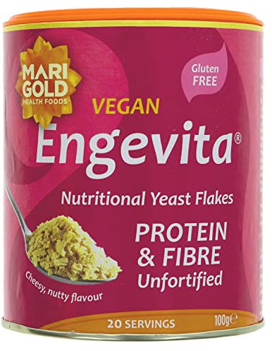 Marigold Vegan Engevita Nutritional Yeast Flakes with Protein & Fibre, 100g