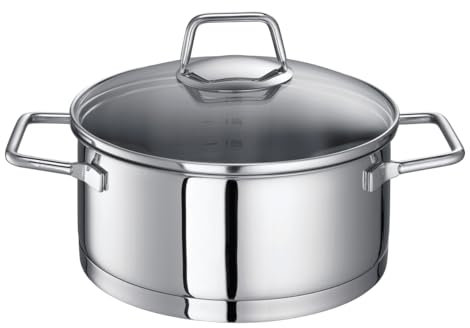 Schulte-Ufer Wega - Cacerola, Acero Inoxidable, Acero Inoxidable, 20 cm