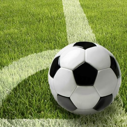 50 Servietten, 3-lagig 1/4-Falz 33 cm x 33 cm Fussball Football