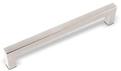 SOTECH 1 x Möbelgriff E3 BA 224 mm echt Edelstahl | (Profil 15 x 15 mm) Stangengriff Relinggriff Schubladengriff