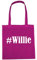 Reifen-Markt Tasche #Willie Größe 38x42 Farbe Pink Druck Weiss