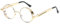 BOZEVON Punk Runde Sonnenbrille - Klassische Metall Radfahren Retro Sonnenbrille für Damen & Herren Gold-Transparent