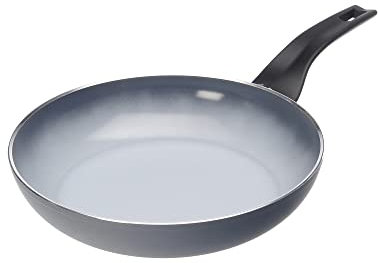 Moneta Aria Finegres Padella Antiaderente naturale, Alluminio, Grigio, 26 cm, anche per induzione., made in Italy