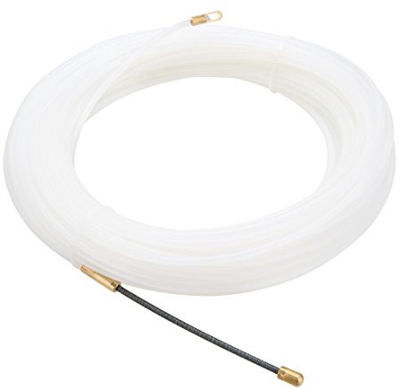 Sourcingmap 98 Feet (30M) Nylon Fish Tape Dia 0.16in (4mm) Electrical Wire Threader Cable Running Rods Fish Tape Pulling