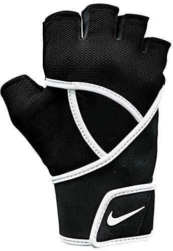 Womens Gym Premium Fitness Gloves Black/White L
