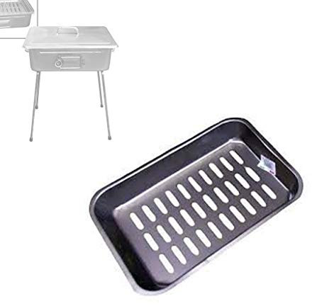 D&F Ricambio per fornacella Rettangolare Vassoio per carbonella 27x37cm