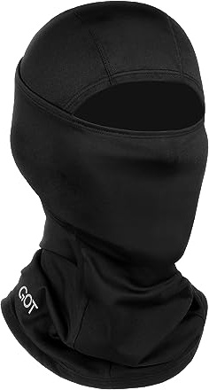 GOT Sports UPF 50+ Balaclava Face Mask - Sun Protection Hood Balaclava for Men Women - Motorcycle Sheisty Mask for Fishing (Black)