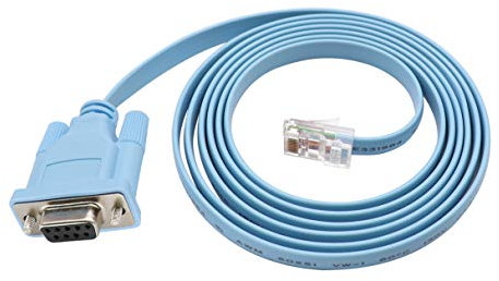 QiCheng&LYS Cavo Console 9 Pin DB9 Porta seriale RS232 Femmina a RJ45 Maschio Cat5 Ethernet LAN Cavo Rollover Console Switch (DB9-RJ45)