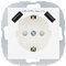 REV Matrix Steckdose mit 2fach USB Kombi 2,1 Ampere weiß matt