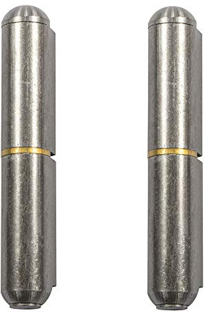 ALPENSTAHL Türscharnier zum anschweißen Anschweißbänder 2-teilig mit ausziehbaren Stift | Tor-Scharnier Höhe: 60 mm | MADE IN GERMANY | Anschweißscharnier Stahl | 2 Stück - Torangel Tragkraft 80 kg