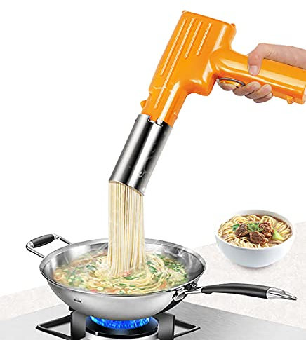 Hanchen Machine à nouilles électrique portable - Multifonction - Pour spaghetti et macaronis (version standard + un seau à pâte rond de 2,5 mm)