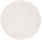Mia's Teppiche Olivia Wohnzimmer/Schlafzimmer Teppich - waschbar - 120 cm Rund, Creme