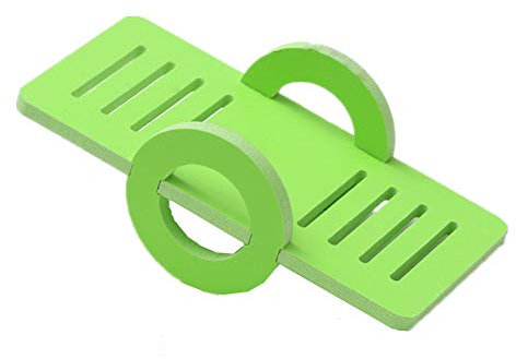 Gofeibao Haustier Wippe Hamster ZubehöR Holz Wippe Spielzeug FüR Hamster Haustier ZubehöR Rattenmaus Hamster Spielplatz Green