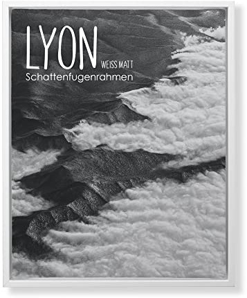 BIRAPA Lyon Keilrahmen für Canvas 100x100 cm in Weiß Matt, Rahmen für Leinwände, Leerrahmen für Leinwand, Schattenfugenrahmen für Keilrahmen, Leinwand Rahmen