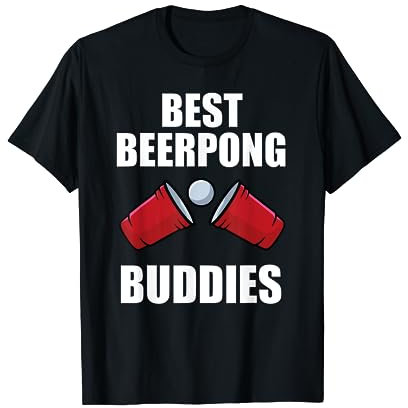 Best Beerpong Buddies Freunde Trikot Party Bierpong Champion T-Shirt