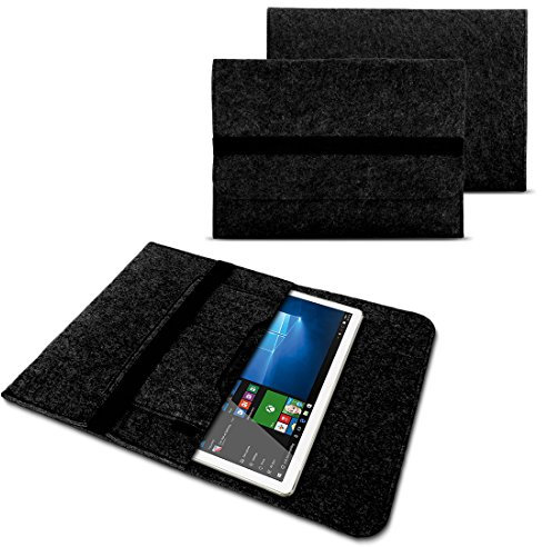 NAUC Sleeve Hülle kompatibel für VALE Tablet V12E LTE-8128 Tablet 12 Zoll Laptop Filz Case Laptoptasche Schutztasche, Farben:Dunkel Grau