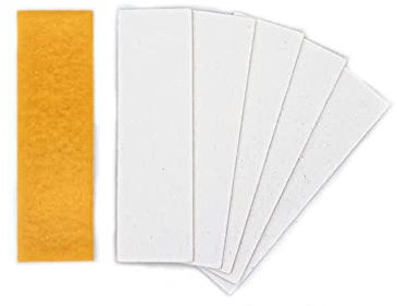 Pack of 24 Fire Essentials MAP Square Corner Self Adhesive Intumescent Hinge Pads 100 x 30 x 1.0mm