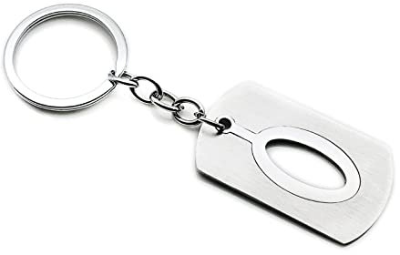 Banemi Schlüsselband, Schlüsselband Cool Jungen Buchstabe O 2.6X4.7cm Schlüsselanhänger