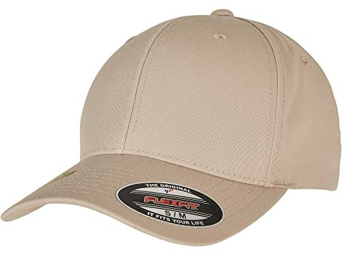 Flexfit Unisex Recycled Polyester Cap Baseballkappe, Khaki, S/M