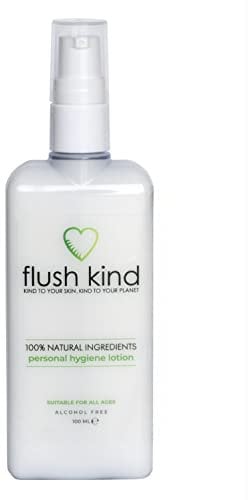 Flush Kind® Toilet Wipe Gel Lotion, Eco-Friendly, Flushable Toilet Wipe Alternative, Moist Wipe, Cleansing, Vegan, Cruelty Free 100ml