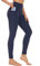 AMYTIS Sport Leggings Damen mit Taschen High Waist Yogahose Sporthose Lang Blickdicht Leggins Fitness Sportleggins M Dunkelblau
