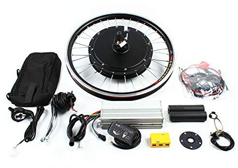Bathrena Elektrofahrrad Umbausatz 20 Zoll E-Bike Conversion Kit 36V/48V Elektrofahrrad Vorderrad/Hinterrad Motor (48V 1000W Vorderrad)