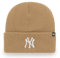 '47 Brand Beanie NY Yankees B-HYMKR17ACE-QL Camel Braun, Size:OneSize
