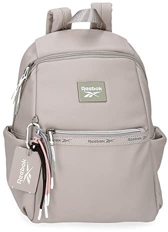 Reebok Tina Mochila Adaptable Tablet 9 Pulgadas Gris 25,5x35x14 cms Piel sintética 12,5L