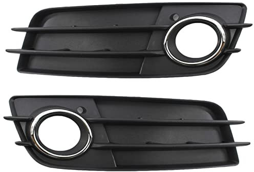 USDGIW Für A-UDI S4 A4-Sline B8 Einsatz Stoßstange Nebelscheinwerfer Grill Schutzgitter Stoßfänger Nebelscheinwerfer Lampe Grill Autozubehör Nebelscheinwerfer Abdeckungen (Color : 1Pair)