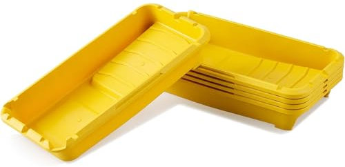 Voomey Paint Roller Tray Line,Plastic Paint Tray 4 inch,Paint Pans Trays,Small Paint Tray, 5pack,for Painters, Home Wall Painting, DIY Painting Projects, etc