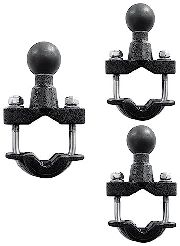 TsoLay 3X Base de de Boulon en U de Largeur de 37mm de Support de Barre de Poignée de avec la Boule de 1 Pouce pour Le Travail de GPS de pour Les Supports de RAM
