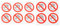 iplusmile Autocollants pour voiture « Do Not Touch » - Lot de 10 autocollants ronds en vinyle laminé - Panneau d'avertissement de sécurité - Autocollant de signalisation « No Touch » - 50 mm