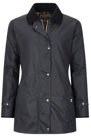 WALKER AND HAWKES - Victoria - Damen Country-Jacke gewachst - für die Jagd geeignet klassischer Stil - Rot - EU 44 (UK 16)