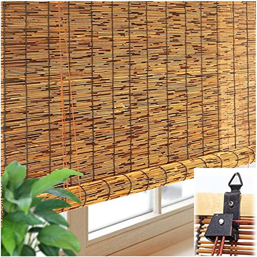 Groß bambusrollo 1.6m 1.55m 1.5m 1.45m Natur Bambus Rollo Jalousine Schilfvorhang für Fenster Türen Decoration