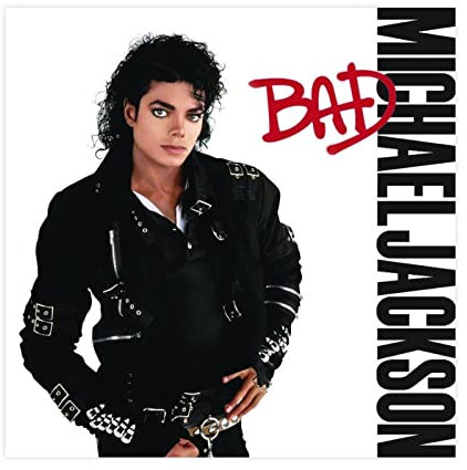 MEZUMI Leinwand-Poster, Motiv: Sänger Michael Jackson Bad Album, Wandkunst, Dekor, Bild, Gemälde für Wohnzimmer, Schlafzimmer, Dekoration, ungerahmt, 30 x 30 cm