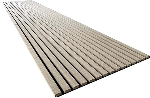 2 x Endorphin® Akustikpaneele Holz in 61x266x2,1cm | Eiche Weiß | Wandpaneele Echtholzfurnier mit Filz | Holzpaneele Wandverkleidung zum Kleben oder Anschrauben | Einfache Montage