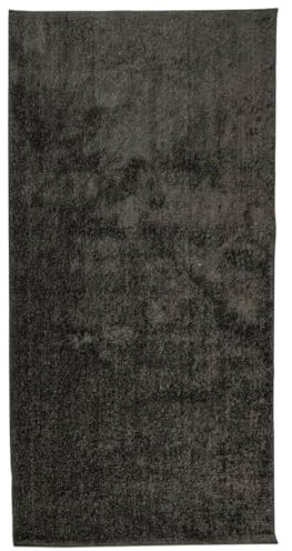vidaXL Teppich, Wohnzimmerteppich Läufer Hochflor Langflor, Moderner Teppich für Wohnzimmer Schlafzimmer, Flauschig Einfarbig rutschfest, Glänzend Anthrazit 100x200cm