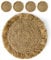 Karmagonia 4er Tischset mit Fransen im Boho Stil - Handgefertigtes Platzset rund aus 100% Naturfasern - nachhaltige Untersetzer für Teller, Platzdeckchen für Esstisch