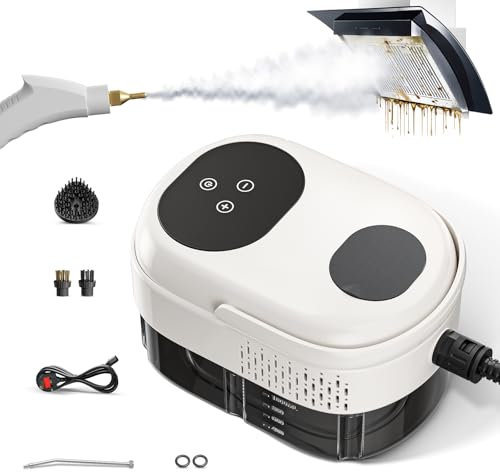 Steam Cleaners, SenDeluz 2500W Multipurpose Handheld Steam Cleaner with 1100ML Large Capacity Portable High-Temperature Steamer Cleaner for Sofa Carpets Upholstery Car