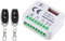 Sirxlevcy Commutateur D'Ouvre-Porte de Garage Universel avec 2 Télécommandes RX Multi-Fréquences 300-868 MHz, Récepteur 9-30 V, Module de Relais 2 Canaux